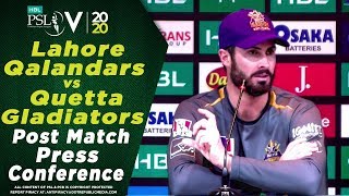 Ben Cutting Post Match Press Conference | Lahore Qalandars vs Quetta Gladiators | HBL PSL 2020