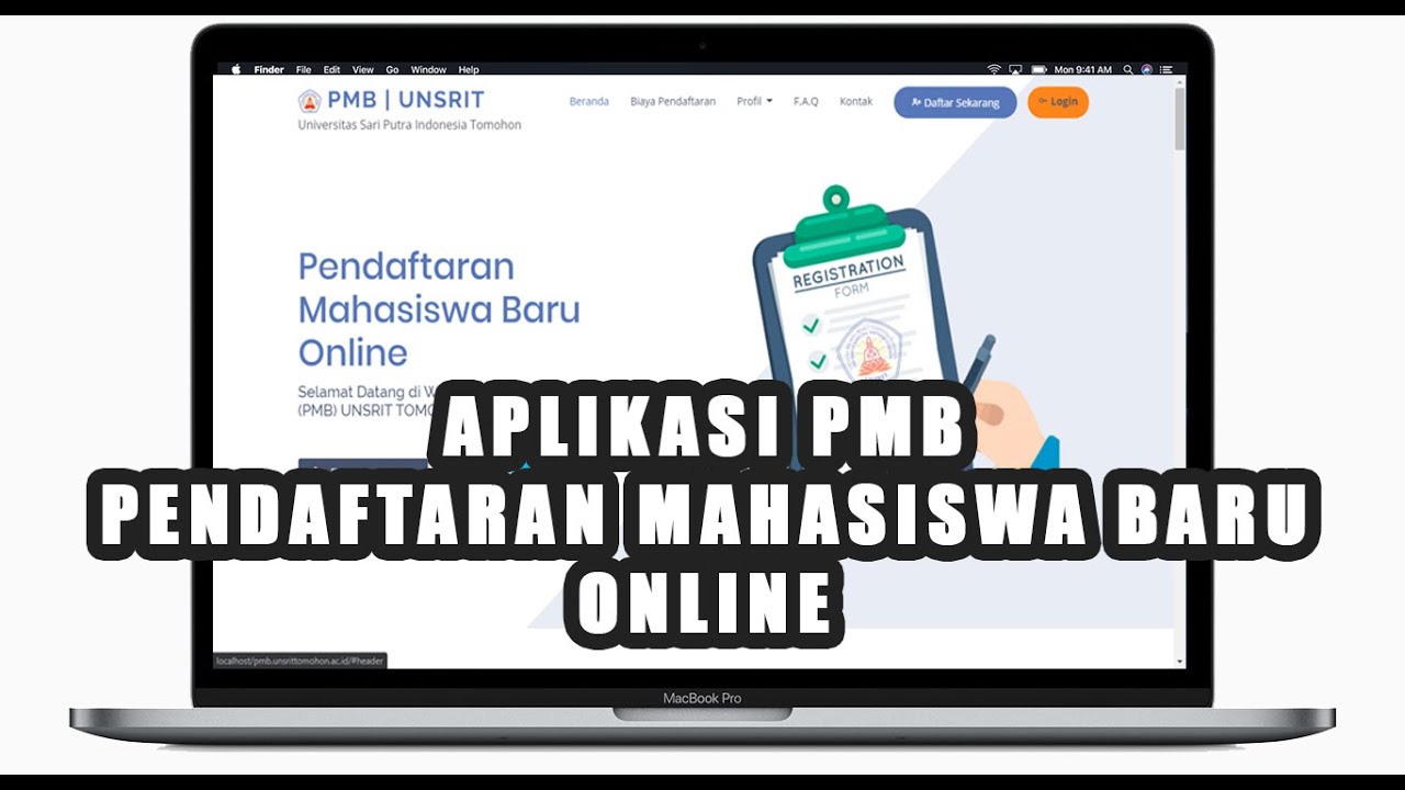 Aplikasi Pendaftaran Mahasiswa Baru | PMB Online Berbasis Website ...