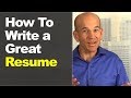 How to Write a Great Resume in 60 Minutes (Includes sample templates) How to Write a Great Resume in 60 Minutes (Includes sample templates)