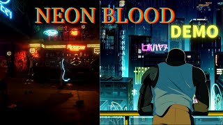 サイバーパンク探偵物語【NEON BLOOD DEMO】Cyberpunk Adventure Game Play 【No Commentary】 Walk Through