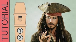 Pirates of the Caribbean Theme Song - Recorder Flute Tutorial