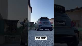 Abarth 500 Stage 3 270hp Tjet Cold Start #abarth #abarth595 #coldstart