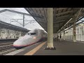 【高崎駅】maxたにがわ404号発車シーン　shinkansen max tanigawa 404 departs from takasaki station.