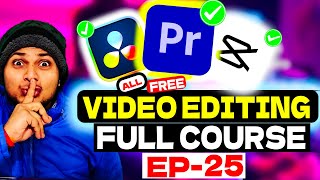  Complete VIDEO EDITING COURSE  Beginner to PRO  Tutorials