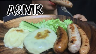 ASMR | GRILLED SAUSAGES + BURGER STEAK