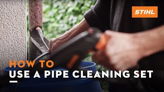 STIHL pipe cleaning set | How to assemble and use it | Instruction