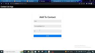 contact list react skill test