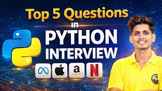 Top 5 Python Interview Questions | Python Tutorial for Beginners | Data with Rohit