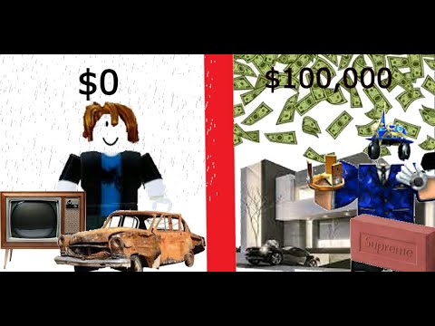 $0 To $100,000 In Roblox Bloxburg (Part 2) - YouTube