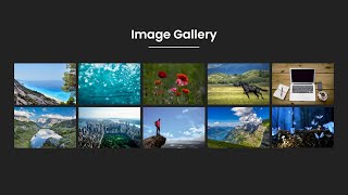 How To Create Image Gallery Using HTML, CSS And JAVASCRIPT | Lightbox Gallery | Rizowan Ahmed Safi