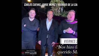 Carlos Cuevas, Jorge Muñiz y Rodrigo de la Cadena realizarán Homenaje a Armando Manzanero