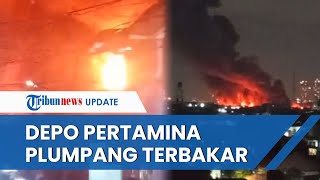 BREAKING NEWS: Depo Pertamina Plumpang Jakarta Utara Terbakar, Api Membumbung Tinggi