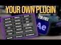 Create Your Own Plugin in After Effects (Free & Easy ScriptUI Panel Method)