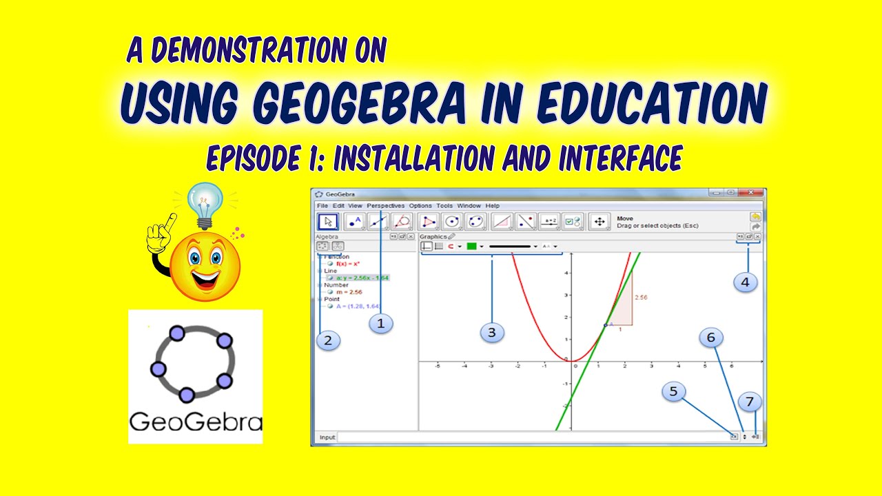 Episode 1 |Using GeoGebra In Education | Installation And Interface ...