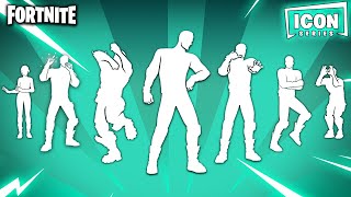 ALL ICON SERIES DANCES \u0026 EMOTES IN FORTNITE