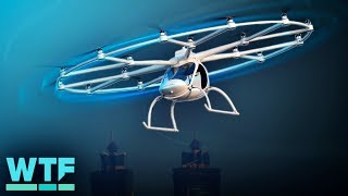 Futuristic air taxi makes first urban flight