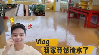 [Vlog]我家竟然淹水了....我的天啊啊...我家完蛋了