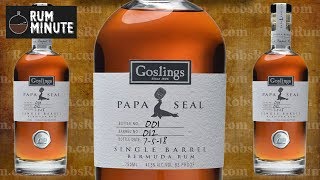 Goslings Papa Seal Limited Edition luxury rum