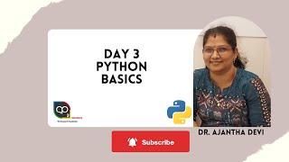 Day 3 - Python Basic Syntax