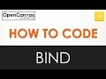 How to Code - JavaScript Bind