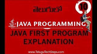 java programming tutorial for beginners in Telugu (JAVA FIRST PROGRAM EXPLANATION)