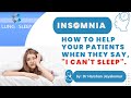 Can Insomnia be cured? Expert insights from a Sleep Physician