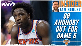 Ian Begley provides injury update for OG Anunoby ahead of Knicks-Pacers Game 6 matchup | SNY