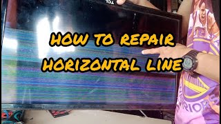 how to repair horizontal line\