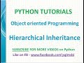 Hierarchical inheritance in python | python inheritance tutorials | types of inheritance in pyth
