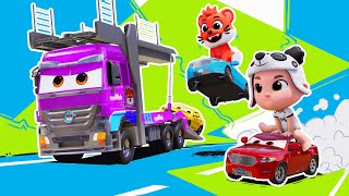 Carrier Truck and his Car Friends Adventures + More Kids Songs and Cartoons for Kids