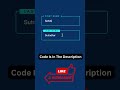 Input Floating Label CSS | CSS and HTML #frontend #htmlcss
