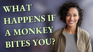 What happens if a monkey bites you?