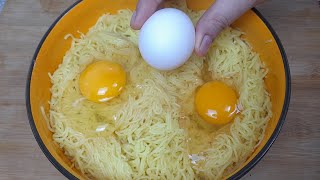 WIRE Noodles AND TWO EGGS. You will be amazed by the result and you will love the taste 😍