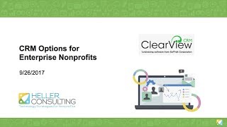 ClearView CRM by SofTrek: CRM Options for Enterprise Nonprofits