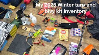 My Tarp and. Elan bivy winter wild camp kit 2025