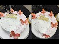 Easy 1 kg birthday cake design tutorial | butterfly 🦋 theme cake design tutorial #cake #design