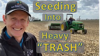 Seeding Alfalfa into Heavy \