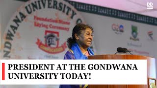 President Murmu addresses 10th convocation of Gondwana University at Gadchiroli, Maharashtra