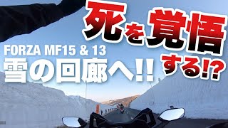 【絶叫！雪の回廊】フォルツァ13台 志賀草津道路と渋峠18時間ロングツーリングは命がけ？｜250cc/バイク女子/事故に遭遇/インプレ