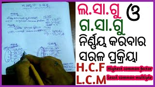 ଲ.ସା.ଗୁ ଓ ଗ.ସା.ଗୁ କେମିତି ନିର୍ଣ୍ଣୟ କରିବେ || Fundamentals of HCF \u0026 LCM || Lasagu \u0026 gasagu in odia | |