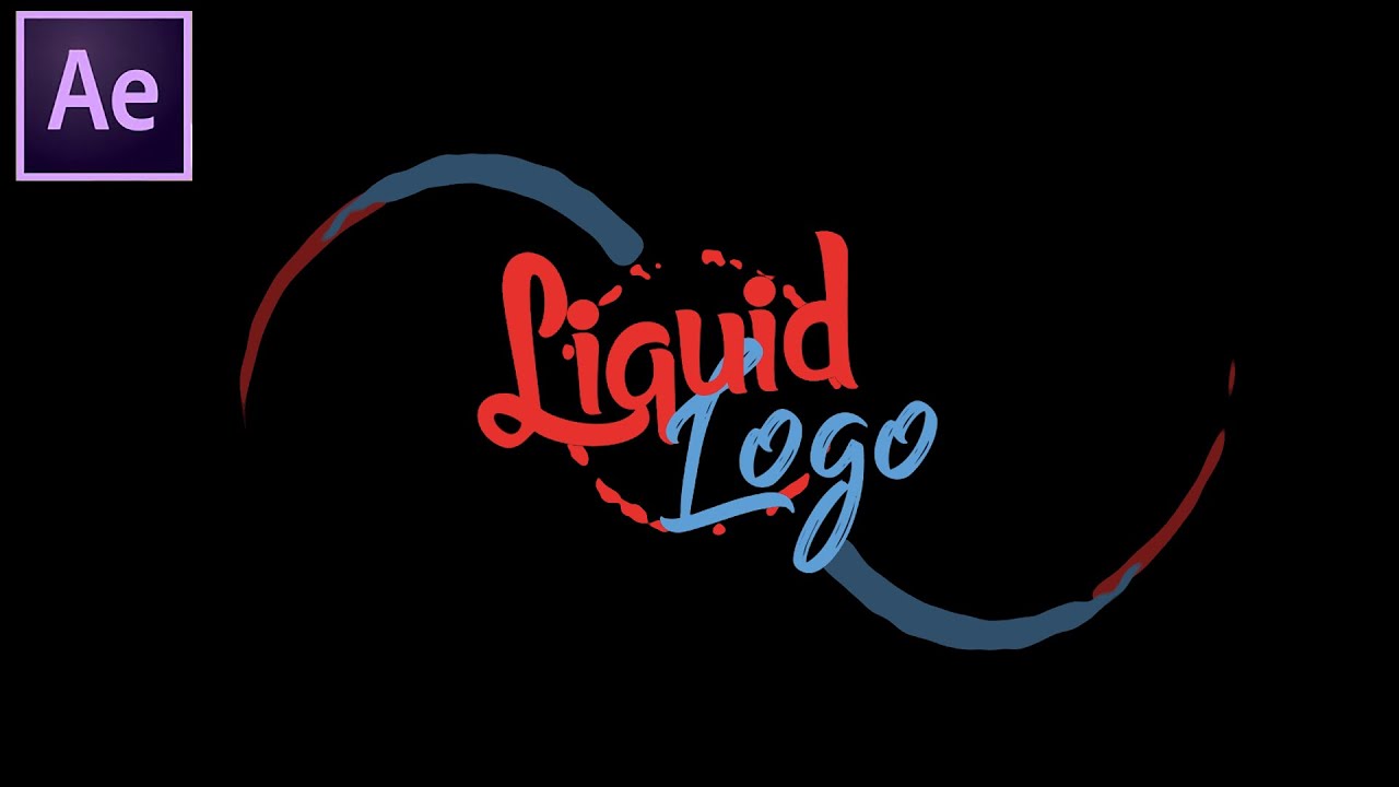 Liquid Logo Animation In After Effects Liquid Logo Reveal After