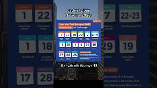 Jadwal libur nasional 2023