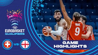 Switzerland - Georgia | Highlights - FIBA EuroBasket 2022 Qualifiers