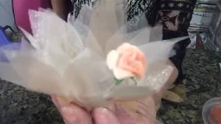 Forminha 6 pétalas organza # forminhasdedocinhos #casamento#aniversario