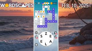 Wordscapes Daily Puzzle February 10, 2025 Answer Solutions | Gameplay