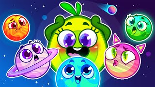 🌎NEW! 🪐 Hungry Planets 🪐 Solar System for Kids || Planets Size for Baby by Meet Penny💖🥑