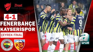 Fenerbahçe 4-1 Kayserispor GENİŞ MAÇ ÖZETİ (Ziraat Türkiye Kupası Çeyrek Final) 06.04.2023