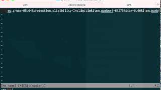 params to json in vim