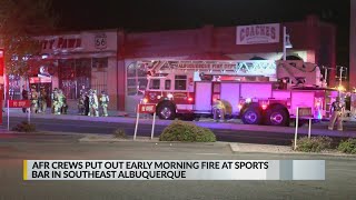 Albuquerque Fire Rescue respond to structure fire along Central Ave.