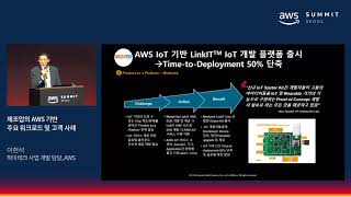 제조업의 AWS 기반 주요 워크로드 및 고객 사례 - 이현석 하이테크 사업 개발 담당(AWS), 황태진 부장(아모레퍼시픽), 김택현 팀장(LS글로벌)